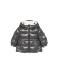 Giubbino Maire grigio baby con dettaglio patch Moncler