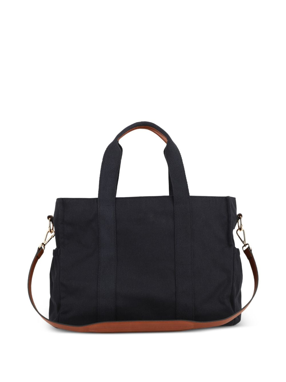 Borsa mamma blu con fasciatoio e dettagli logo Chloé
