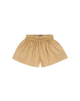 Pantaloncino beige con logo cucito Burberry