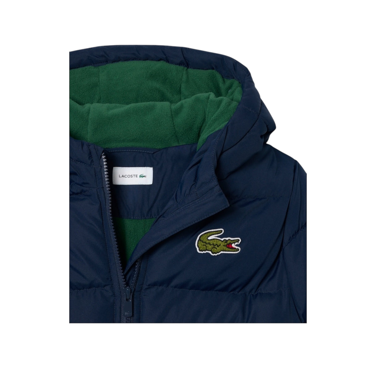 Giubbino blu con patch logo Lacoste