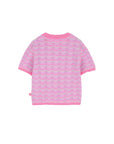 Maglia in filo rosa Billieblush