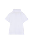 Polo bianca con logo cucito Givenchy