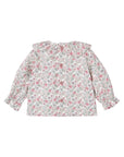 Camicia bianca con fantasia rose e dettagli Paz Rodriguez