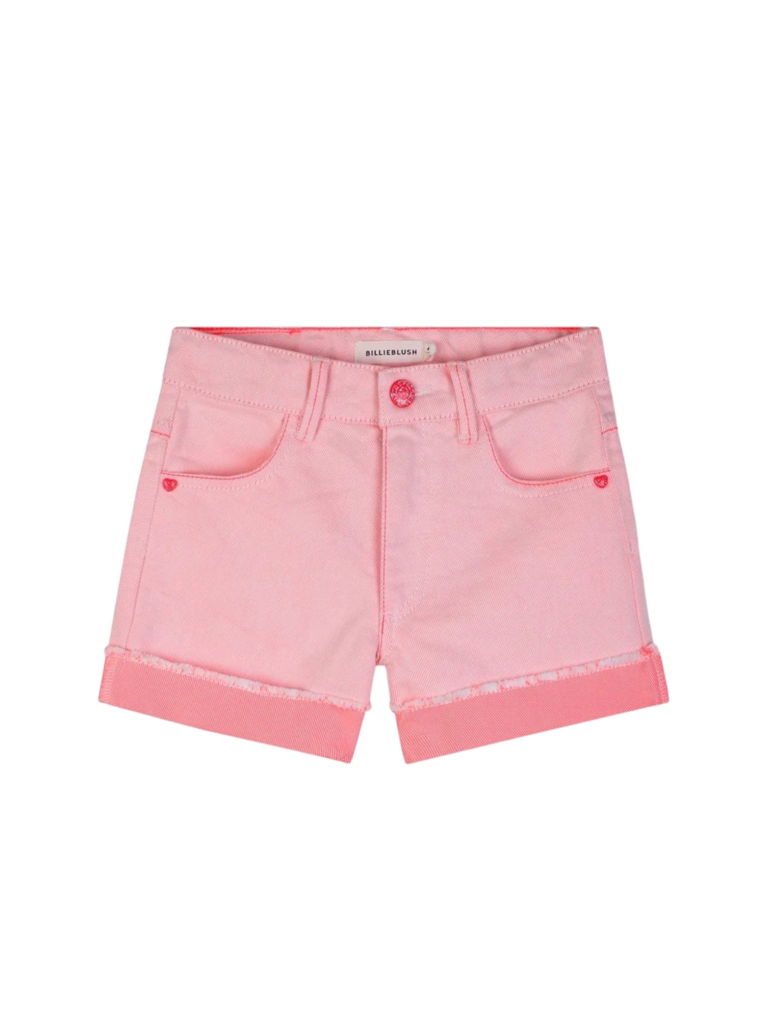 Pantaloncino di jeans rosa con dettagli paillettes Billieblush