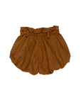 Pantaloncino in camoscio marrone u+é