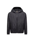 Giubbino Fegeo nero con dettaglio logo Moncler
