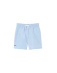 Costume azzurro con patch logo Lacoste