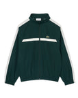 Completo tuta verde con patch logo Lacoste