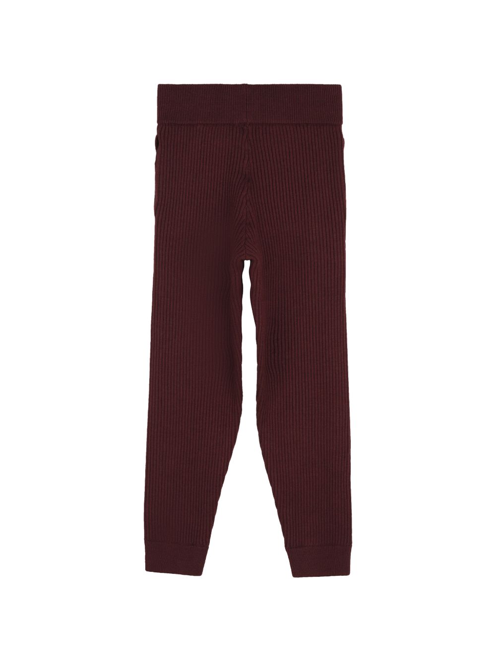 Pantalone in maglia bordeaux con dettaglio in metallo cucito Chloè