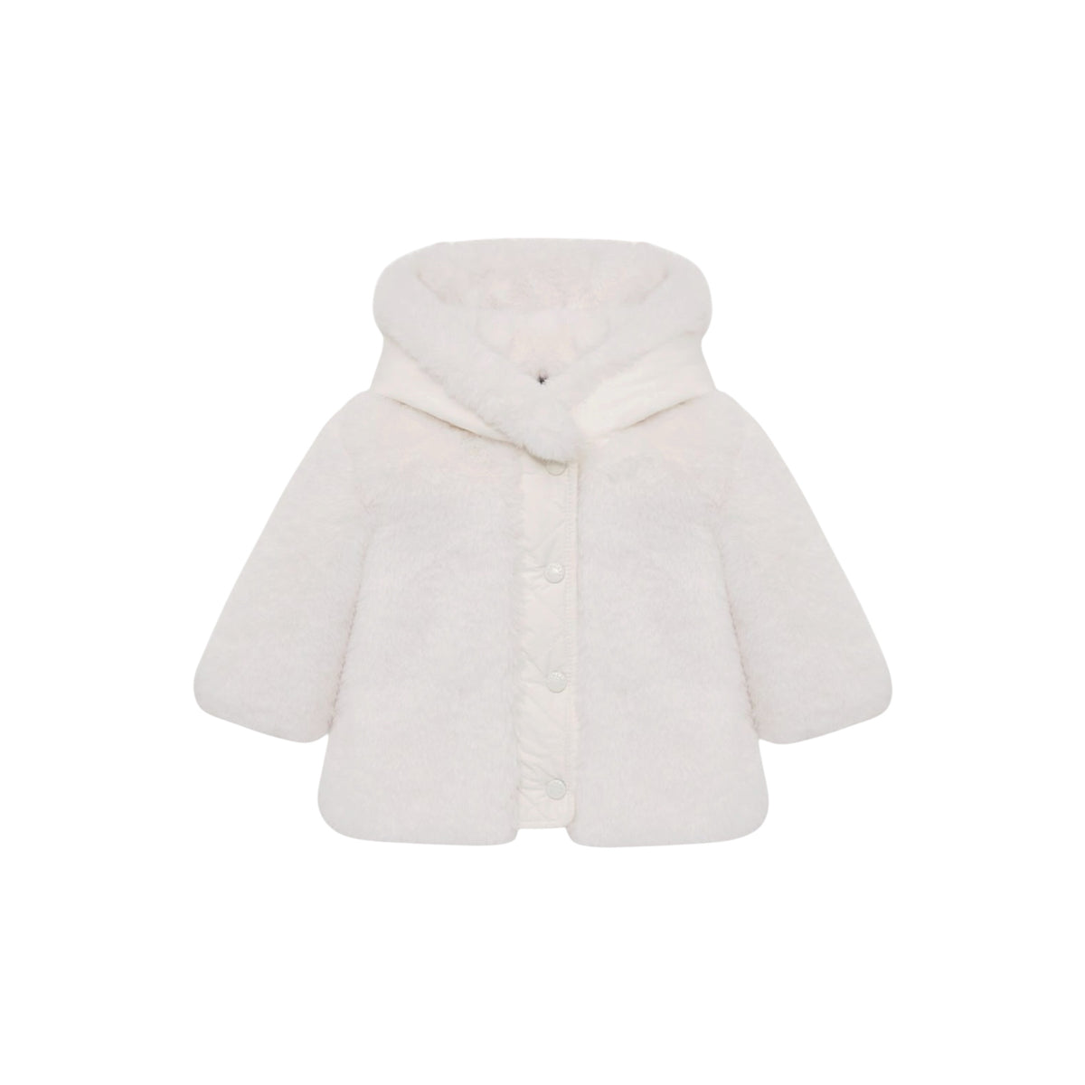 Giubbino Viona bianco baby con dettaglio patch Moncler