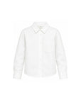 Camicia bianca con logo Fendi cucito frontale