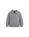 Polo in cotone grigia con logo Givenchy cucito a contrasto
