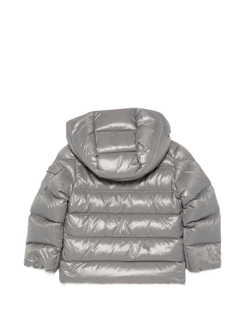 Giubbino Maya grigio baby con dettaglio patch Moncler
