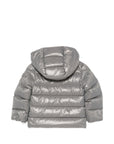 Giubbino Maya grigio baby con dettaglio patch Moncler
