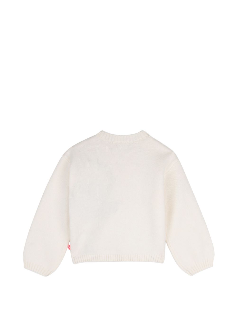Maglione bianco con pinguino e paillettes Billieblush