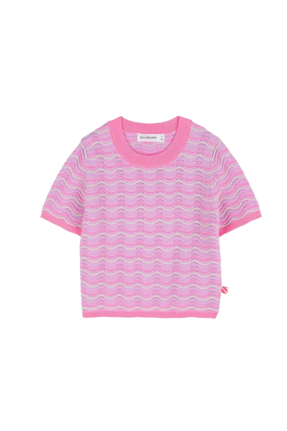 Maglia in filo rosa Billieblush