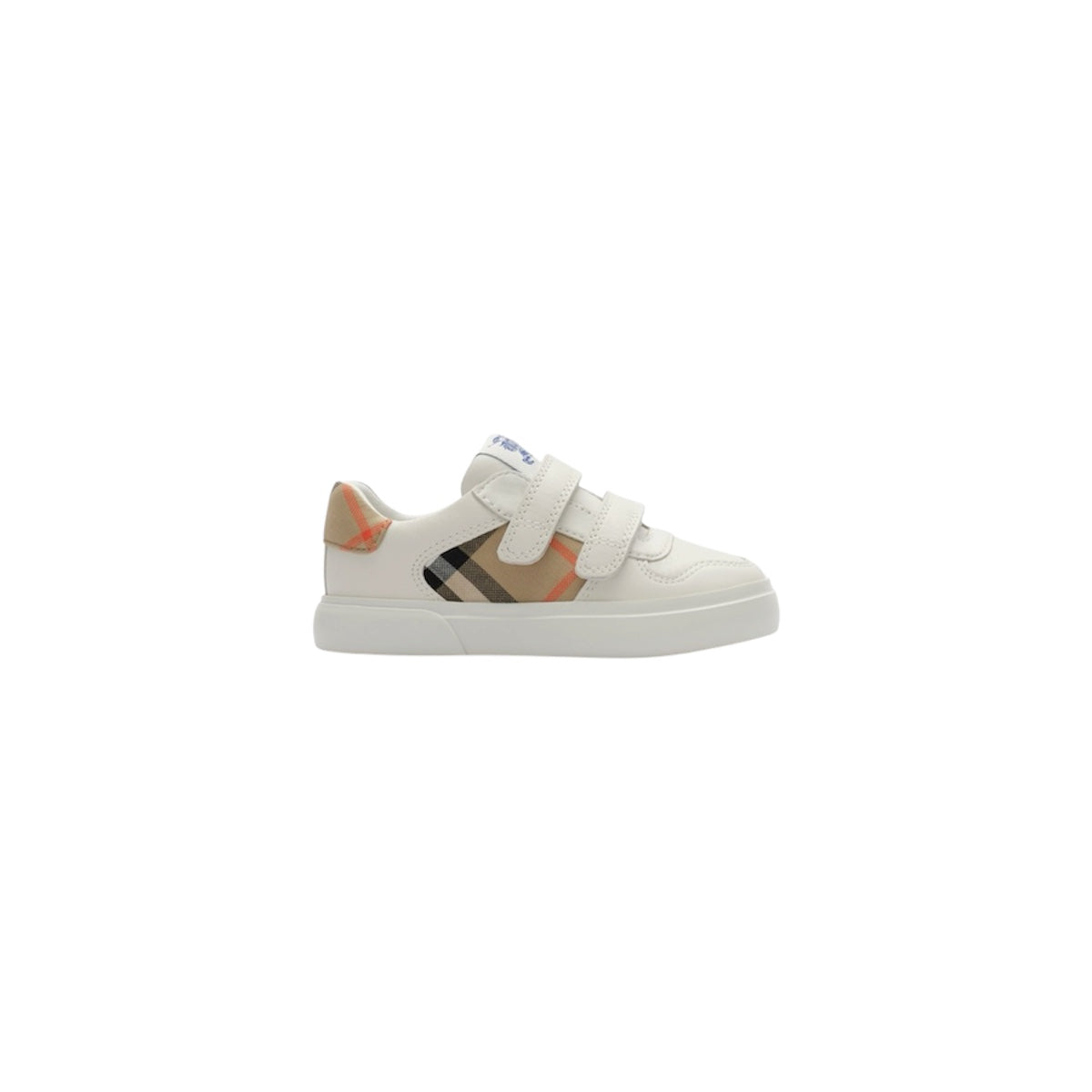 Scarpe bianche con dettagli check Burberry