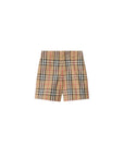 Bermuda beige con logo check Burberry