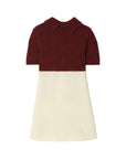 Abito in misto cashmere con dettagli logo Burberry