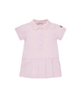 Abito rosa con dettaglio logo Moncler