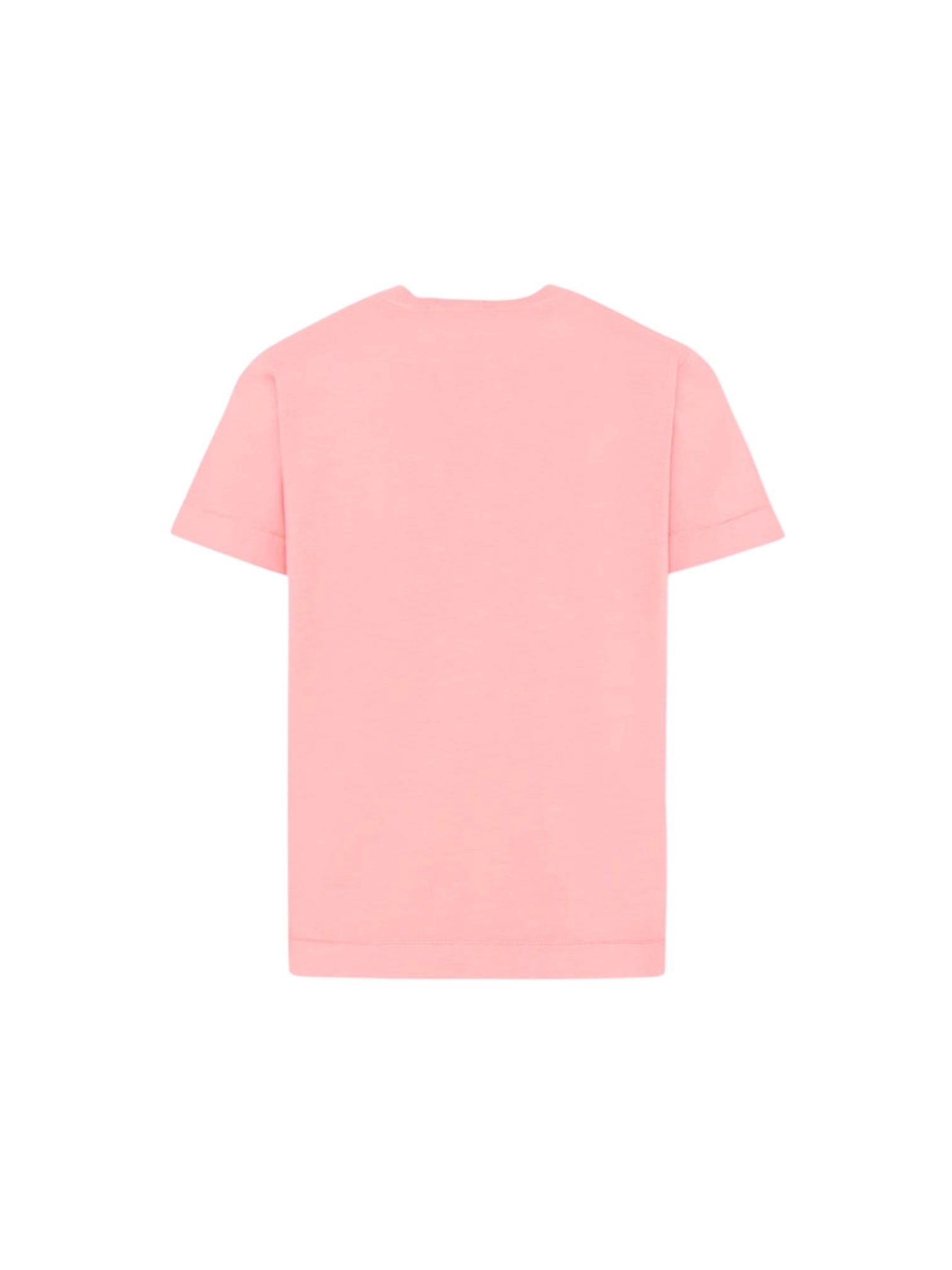 T-shirt rosa con dettaglio logo Stone Island