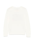 Maglione bianco con logo Ralph Lauren e bandiera americana frontale