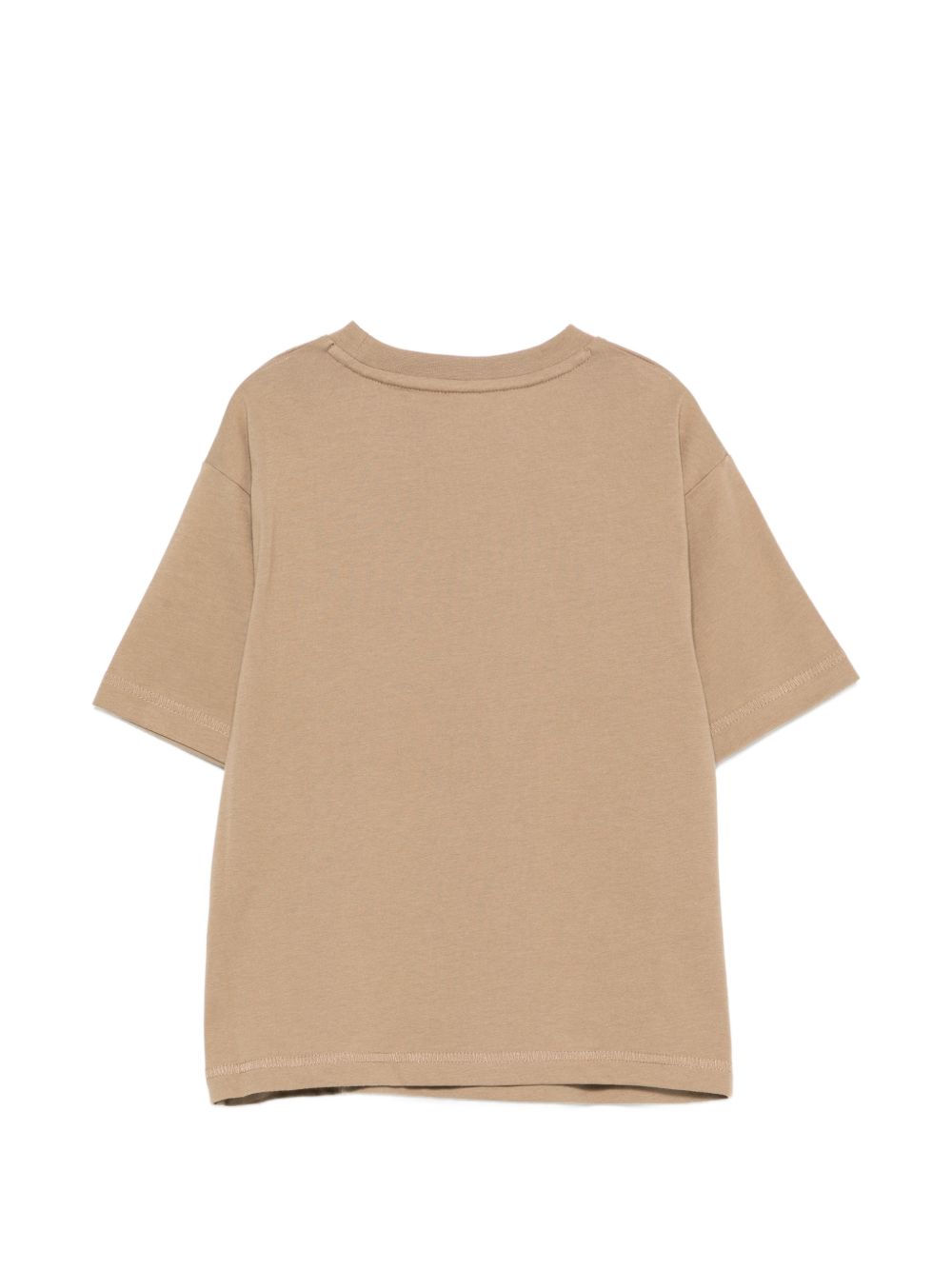 T-shirt verde con stampa logo Timberland a contrasto blu