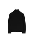 Maglione nero effetto polo con dettagli logo Burberry