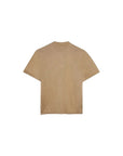 Polo beige in filo con logo cucito Boss