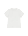 T-shirt bianca con stampa logo Boss