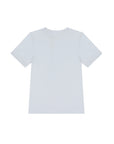 T-shirt bianca con stampa a contrasto Boss