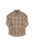 Camicia manica lunga con stampa check Burberry
