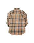 Camicia manica lunga con stampa check Burberry