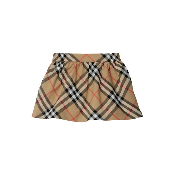 Gonna con fantasia check Burberry