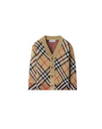 Cardigan biege e fantasia check Burberry