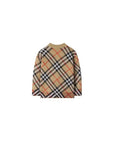 Cardigan biege e fantasia check Burberry