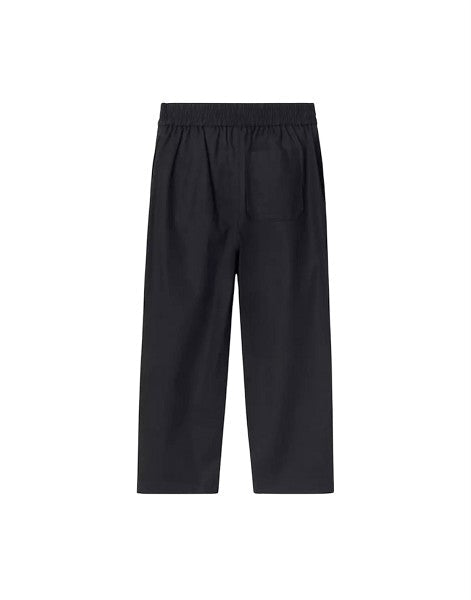 Pantalone blu  dettaglio logo Burberry cucito