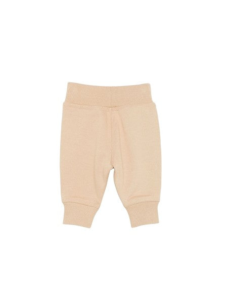 Pantalone beige con dettagli check Burberry