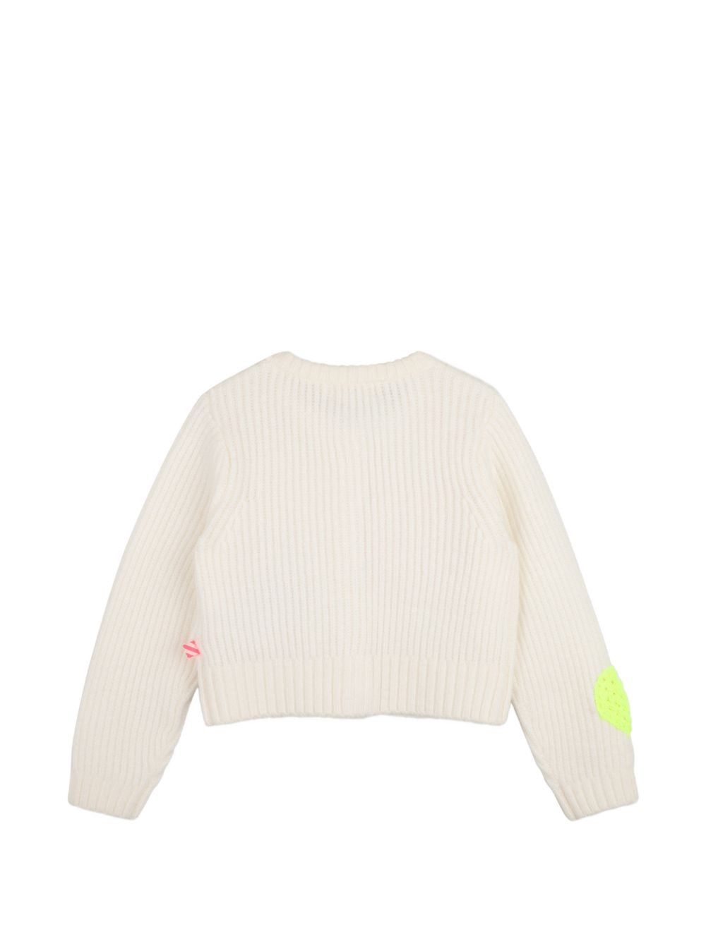 Cardigan bianco con dettagli cuori Billiebllush