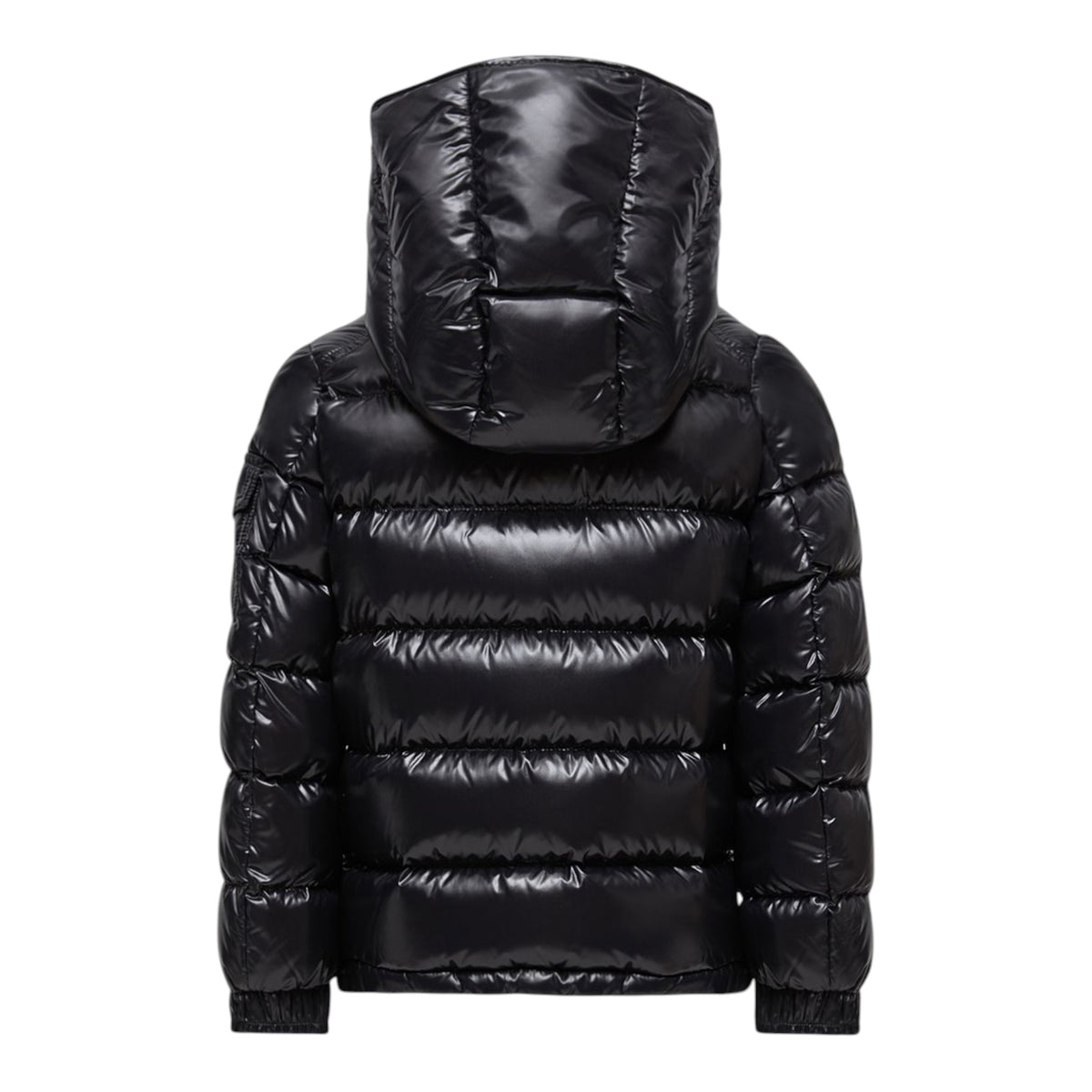 Giubbino Maya nero con dettaglio patch Moncler