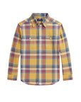 Camicia in flanella multicolore con dettaglio logo Ralph Lauren