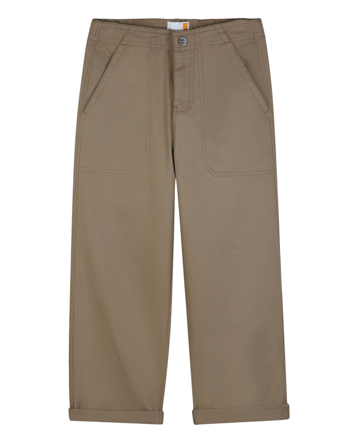 Pantalone beige con dettagli logo Timberland