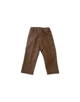 Pantalone marrone baby con dettagli logo Manuel Ritz sul retro