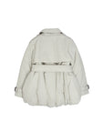 Giubbino panna con dettagli logo Burberry