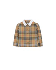 Camicia cropped con stampa check beige Burberry