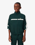 Completo tuta verde con patch logo Lacoste