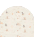 Cappello bianco reversibile con stampa animaletti e dettaglio logo Nanan