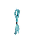 Foulard azzurro con stampa a fantasia Manuel Ritz