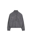 Maglione grigio con dettagli in metallo Chloè