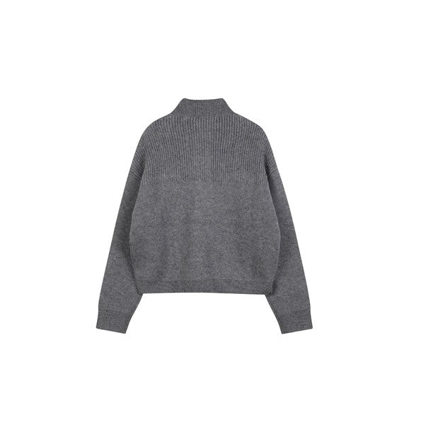 Maglione grigio con dettagli in metallo Chloè